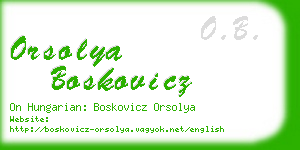 orsolya boskovicz business card